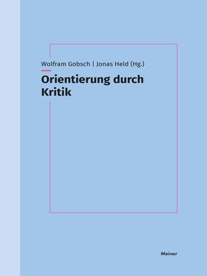 cover image of Orientierung durch Kritik